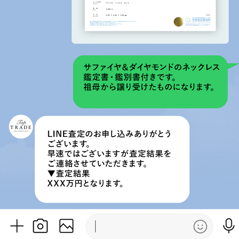 査定結果のご連絡